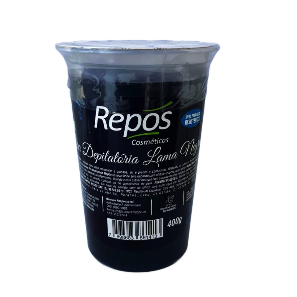 CERA DEPILATÓRIA LAMA NEGRA REPÓS- 400g INVILA - Tudo para unhas em gel