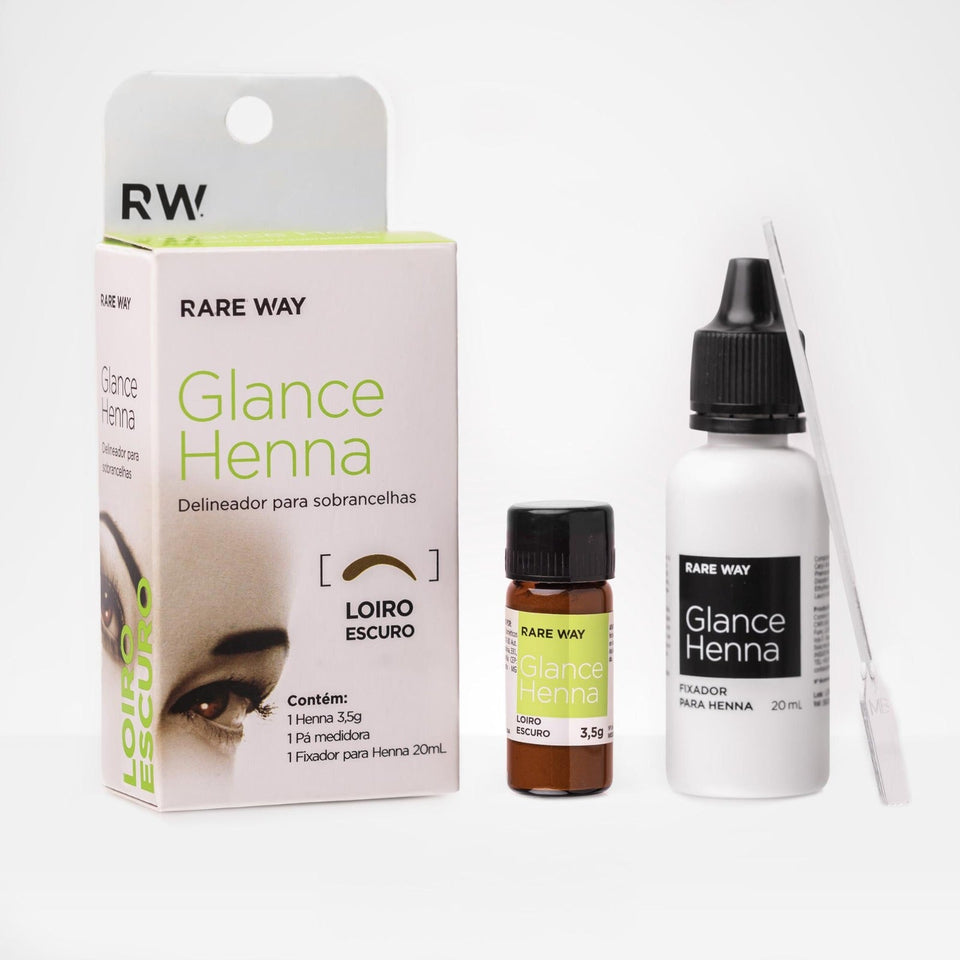 KIT GLANCE HENNA RARE WAY LOIRO ESCURO 3UN INVILA - Tudo para unhas em gel