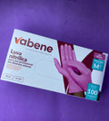 LUVAS NITRILICA SEM PO VABENE ROSA (M) 100un INVILA - Tudo para unhas em gel