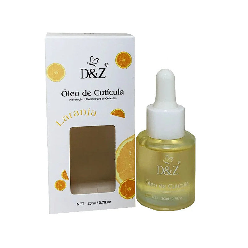 ÓLEO DE CUTÍCULA LARANJA D&Z- 20 Ml INVILA - Tudo para unhas em gel