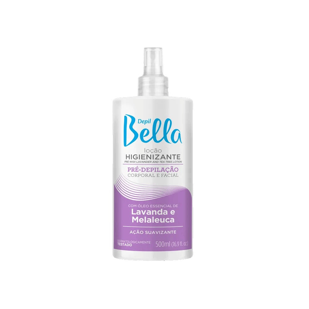LOÇÃO HIGIENIZANTE LAVANDA E MELALEUCA DEPIL BELLA- 500ML INVILA - Tudo para unhas em gel