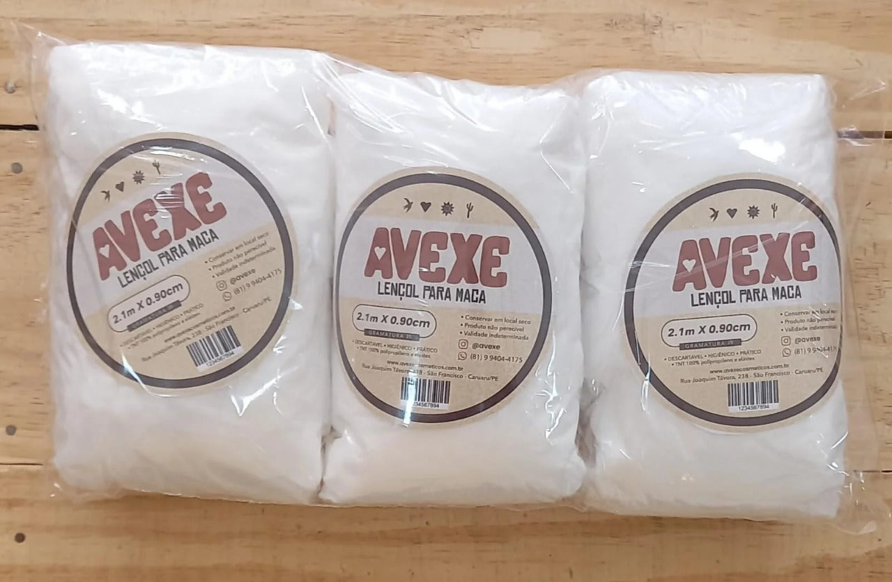 LENÇOL PARA MACA 2.1m X 0,90cm- AVEXE INVILA - Tudo para unhas em gel
