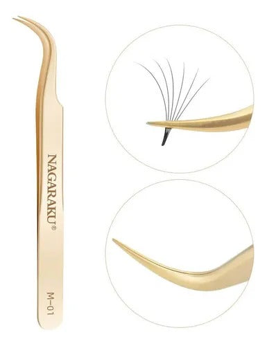 PINCA NAGARAKU DOURADA M-01 INVILA - Tudo para unhas em gel