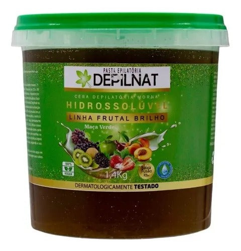 CERA DEPILNAT FRUTAL MACA VERDE 1,4KG INVILA - Tudo para unhas em gel