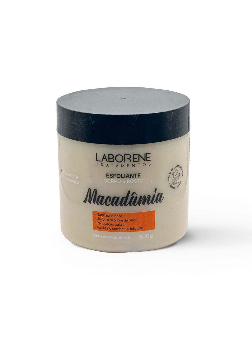 ESFOLIANTE MACADAMIA 500g LABORENE INVILA - Tudo para unhas em gel