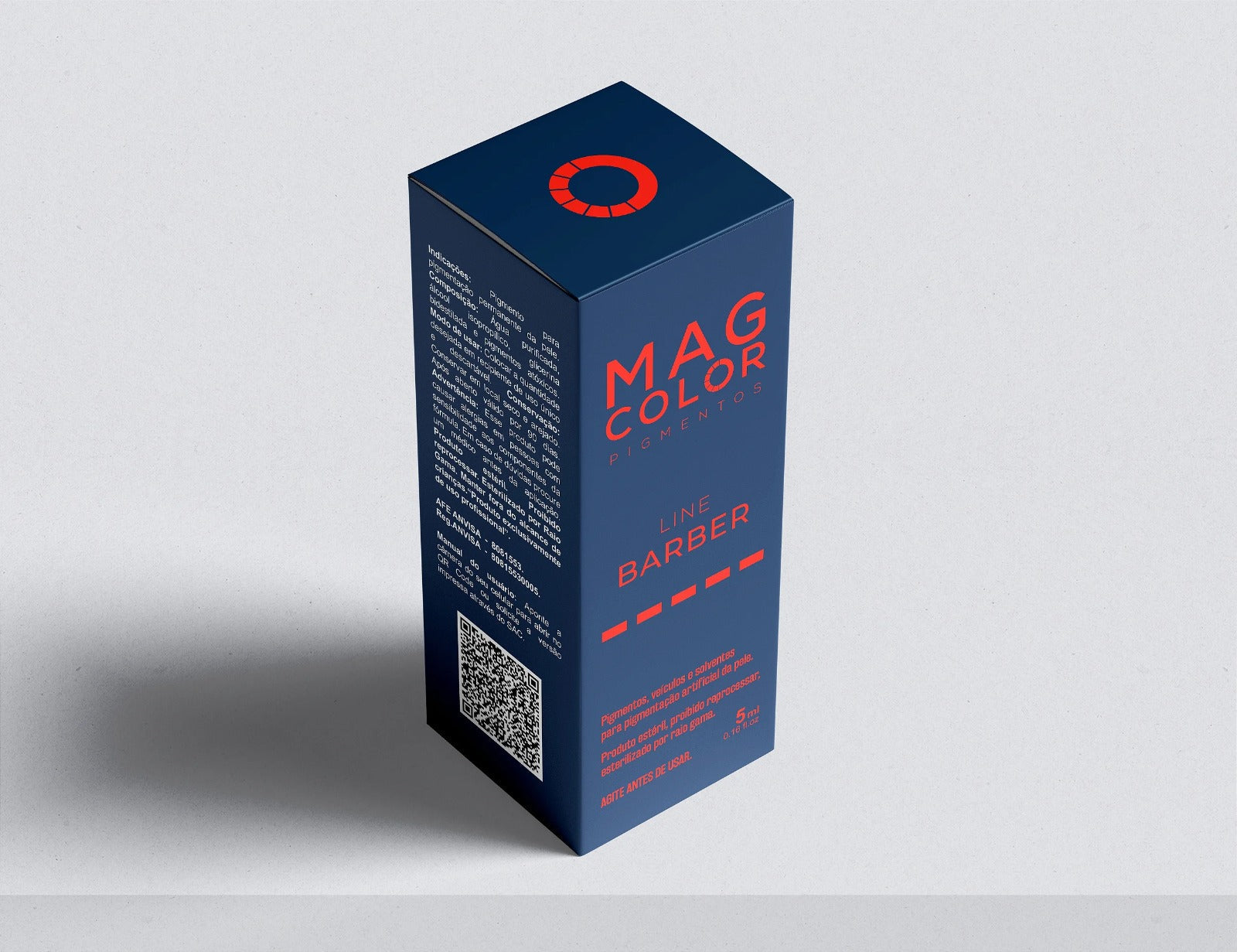 PIGMENTO MAG COLOR LINE BARBER MEDIO 5ML INVILA - Tudo para unhas em gel