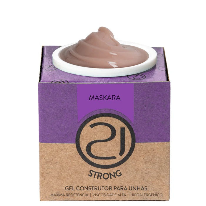GEL NAILS 21 STRONG MASKARA 16g INVILA - Tudo para unhas em gel