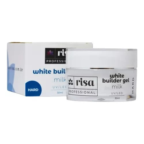 GEL WHITE BUILDER MILK RISA- 30ml INVILA - Tudo para unhas em gel