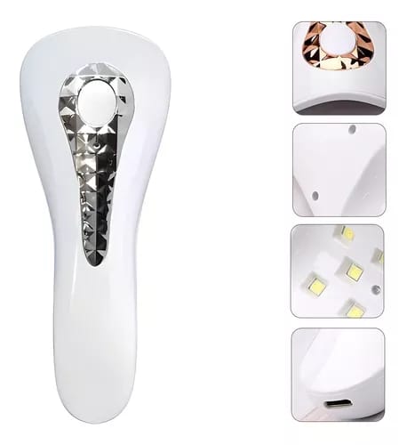 MINI CABINE PORTATIL 48W 5 LEDS BRANCA INVILA - Tudo para unhas em gel