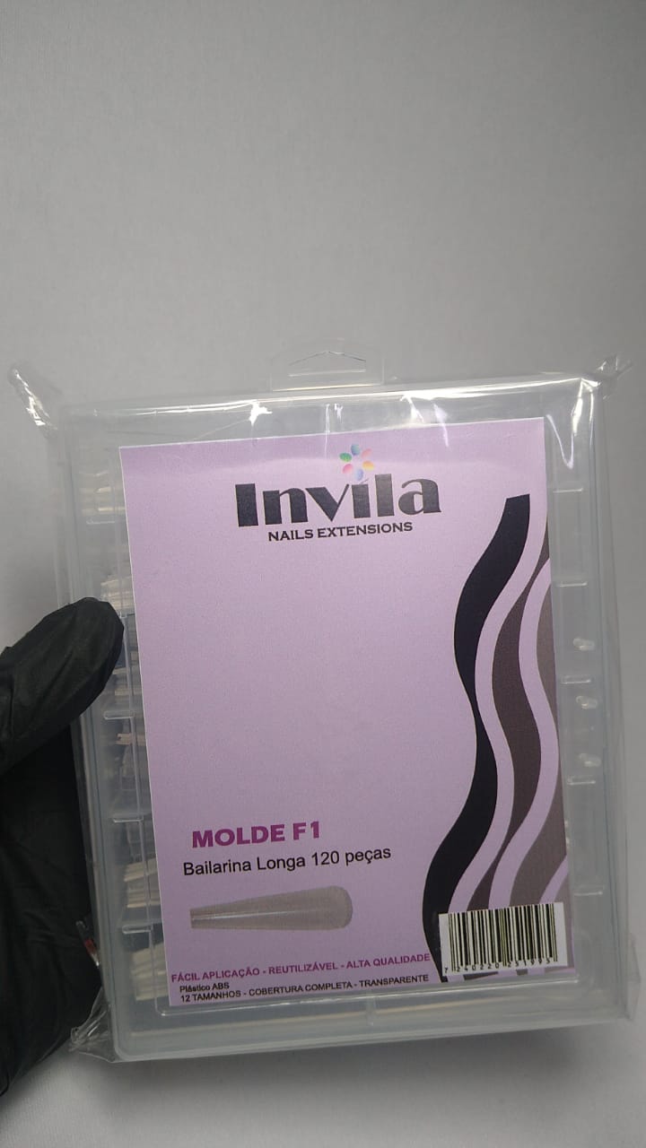 MOLDE F1 BAILARINA LONGA INVILA 120PCS INVILA - Tudo para unhas em gel
