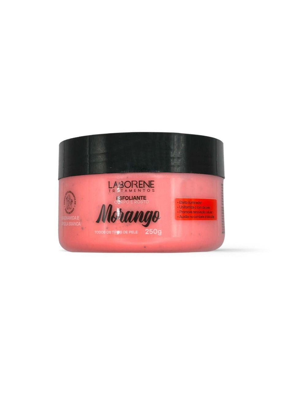 ESFOLIANTE MORANGO 250G LABORENE INVILA - Tudo para unhas em gel