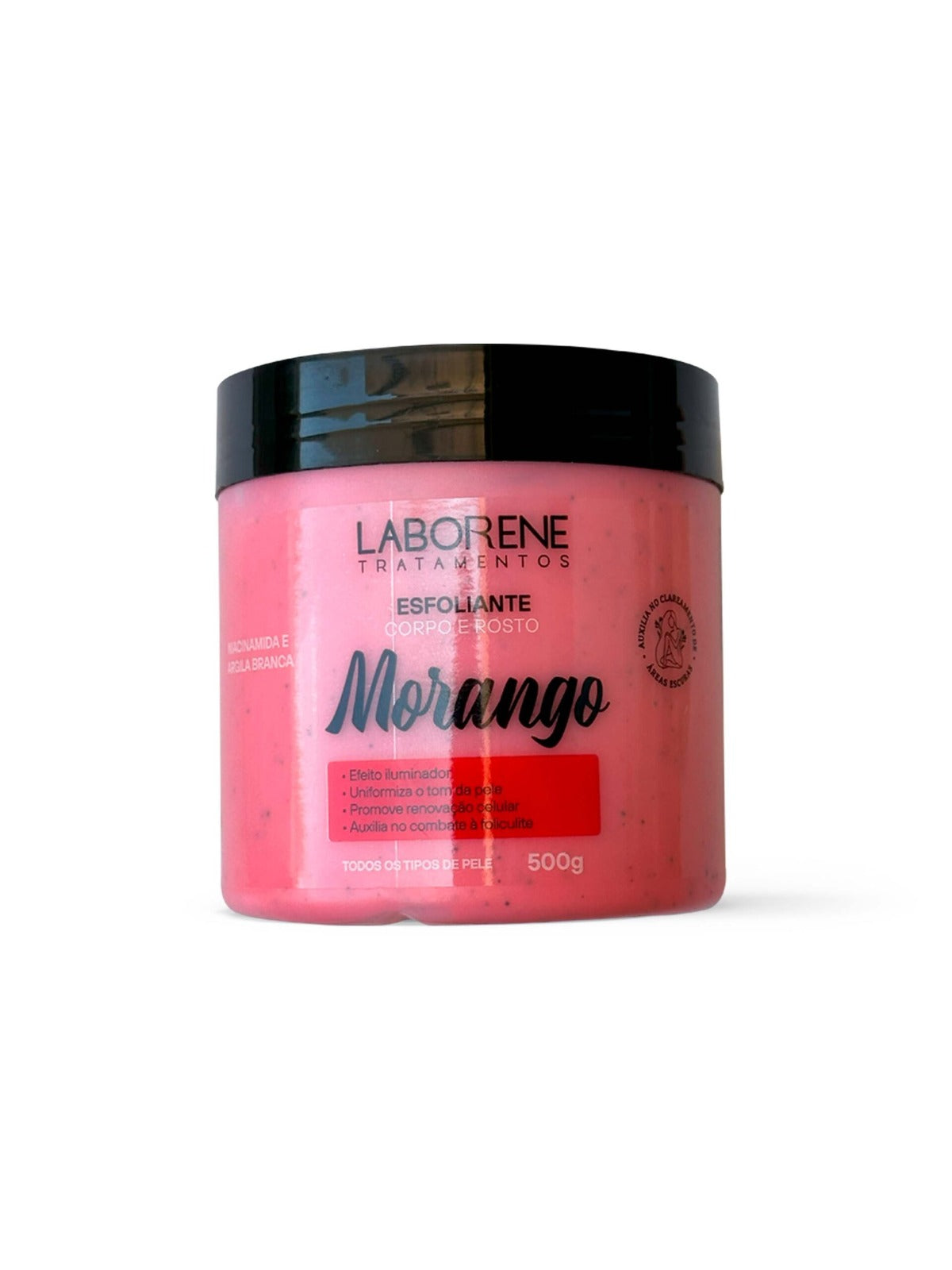 ESFOLIANTE MORANGO 500G LABORENE INVILA - Tudo para unhas em gel
