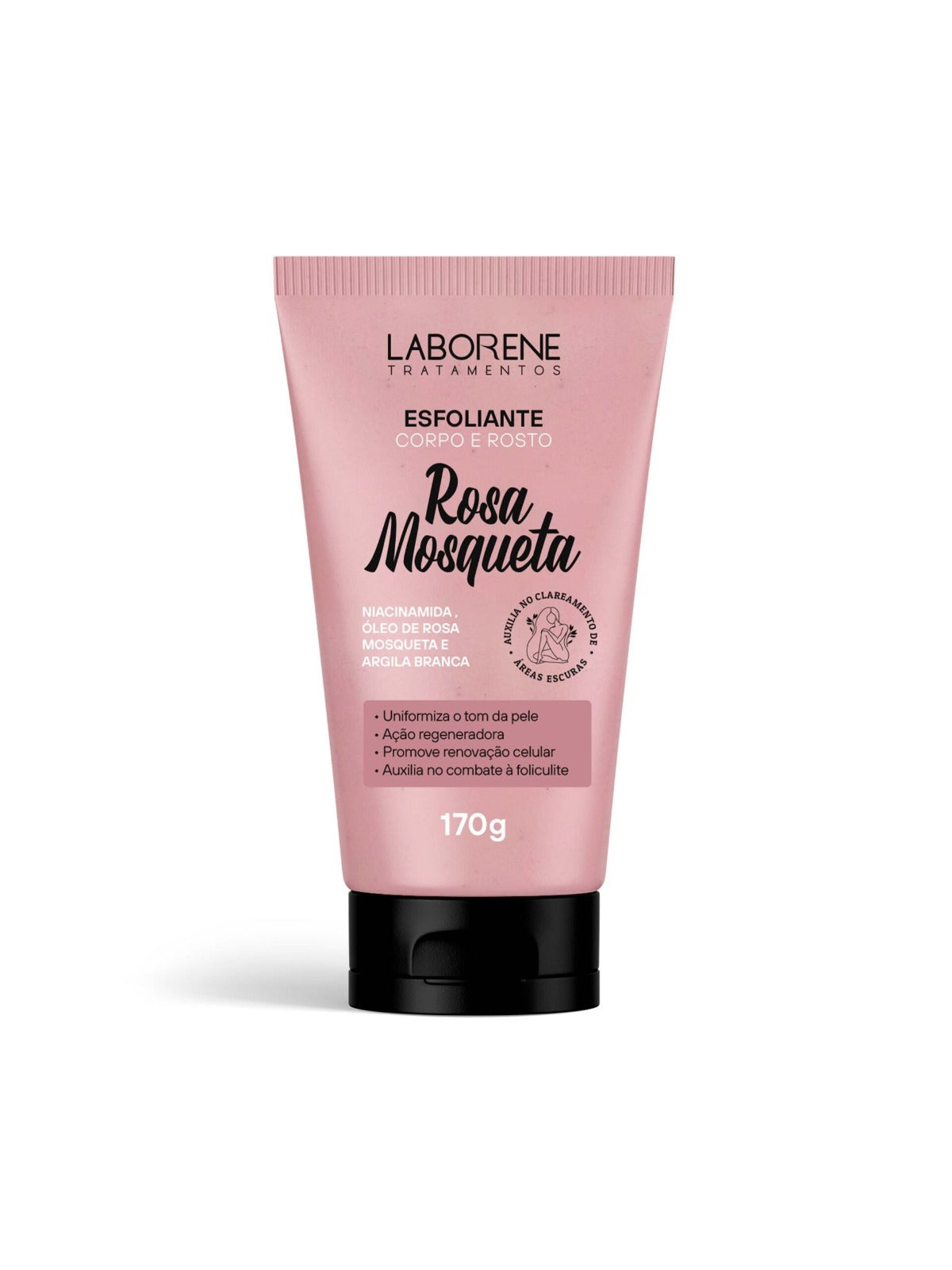 ESFOLIANTE CORPORAL E FACIAL ROSA MOSQUETA LABORENE 170g INVILA - Tudo para unhas em gel