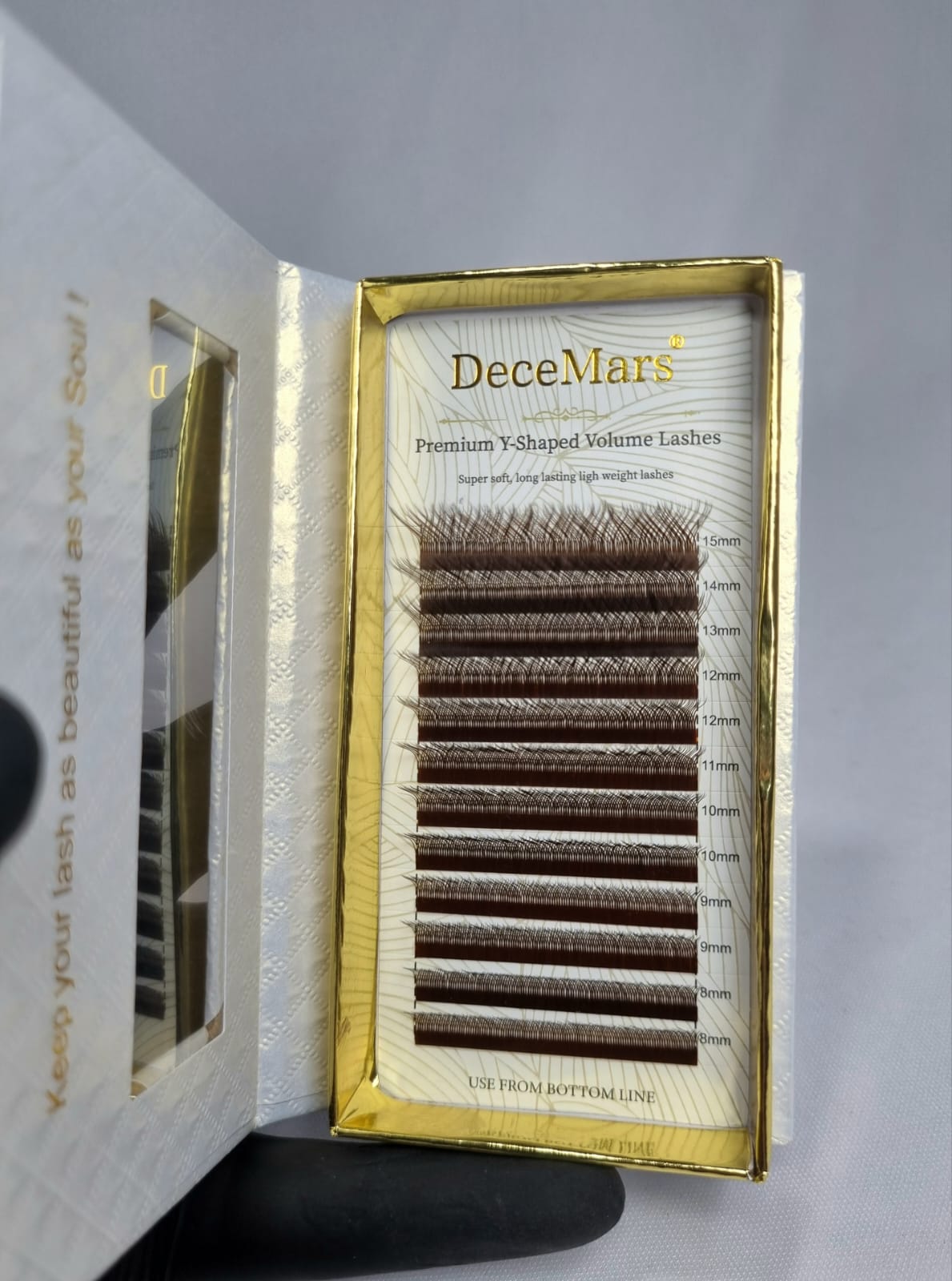 CÍLIOS DECE MARS Y MARROM 0.07M MIX 8-15MM INVILA - Tudo para unhas em gel