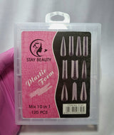 MOLDE F1 COM 10 MODELOS STAY BEAUTY- 120 PÇS INVILA - Tudo para unhas em gel