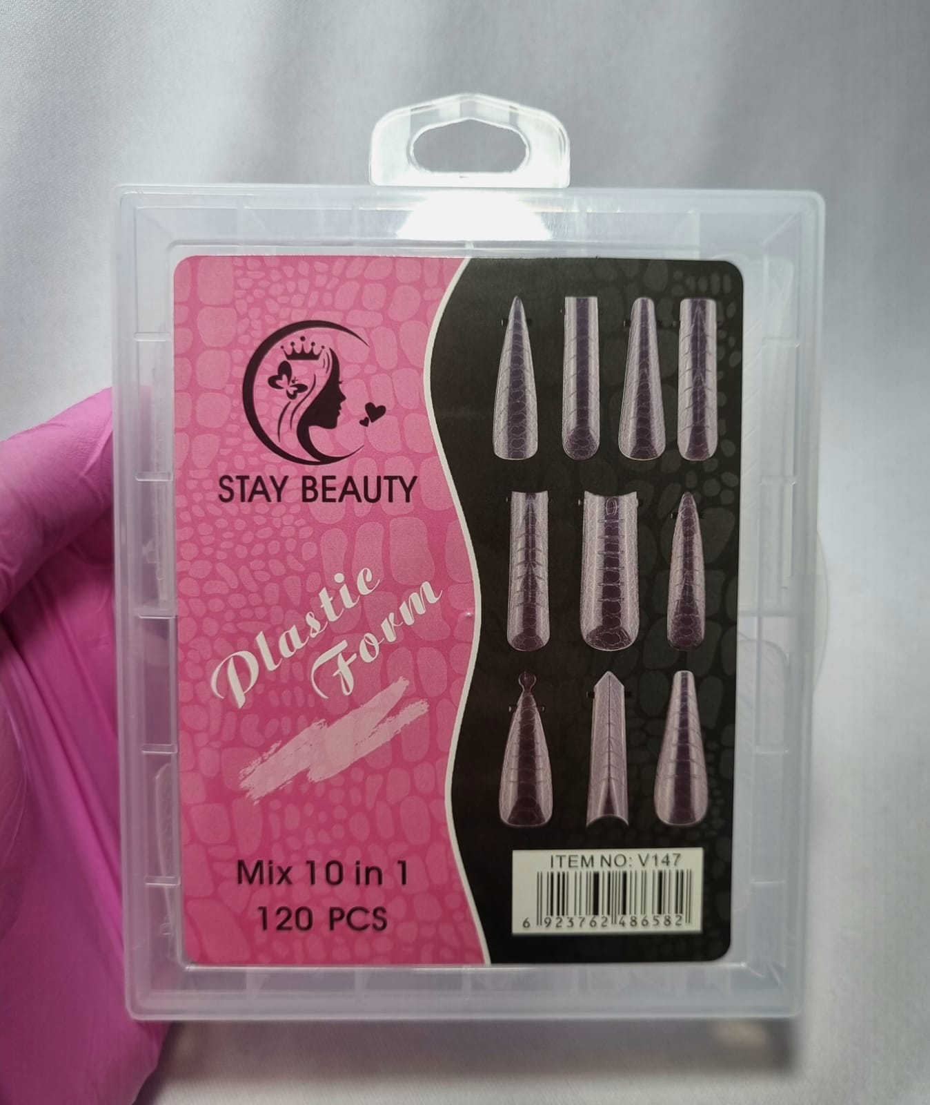 MOLDE F1 COM 10 MODELOS STAY BEAUTY- 120 PÇS INVILA - Tudo para unhas em gel