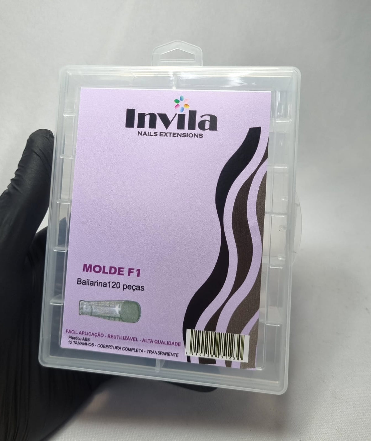 MOLDE F1 BAILARINA INVILA- 120PÇS INVILA - Tudo para unhas em gel