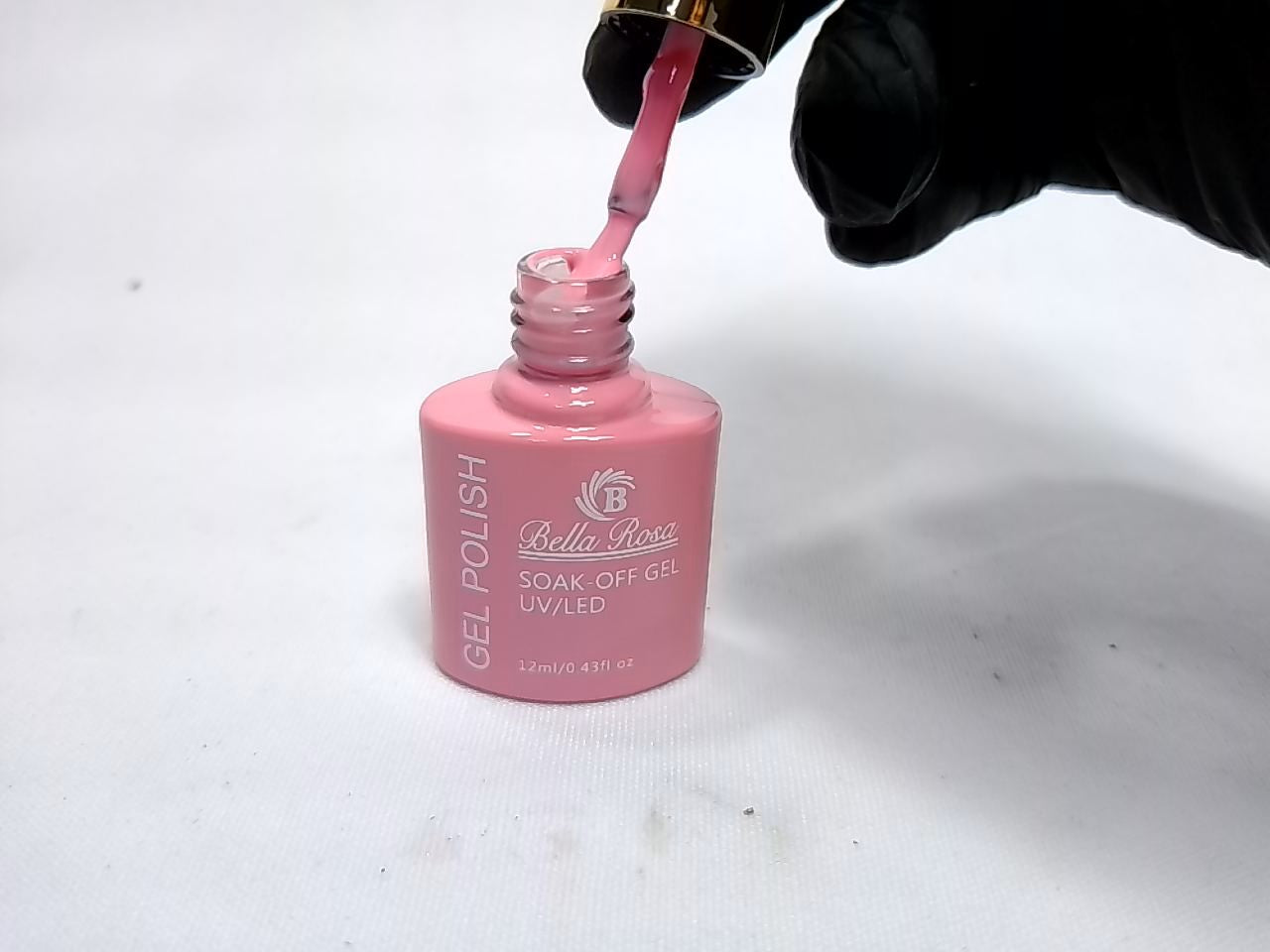 ESMALTE EM GEL BELLA ROSA TAMPA DOURADA 05 12ML INVILA - Tudo para unhas em gel