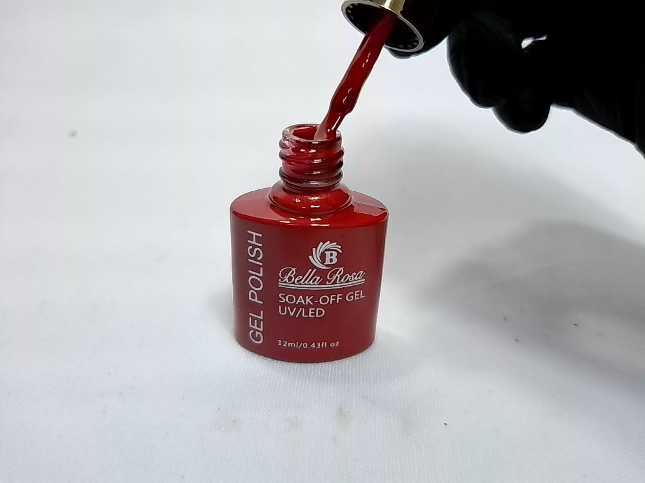 ESMALTE EM GEL BELLA ROSA TAMPA DOURADA 15 12ML INVILA - Tudo para unhas em gel