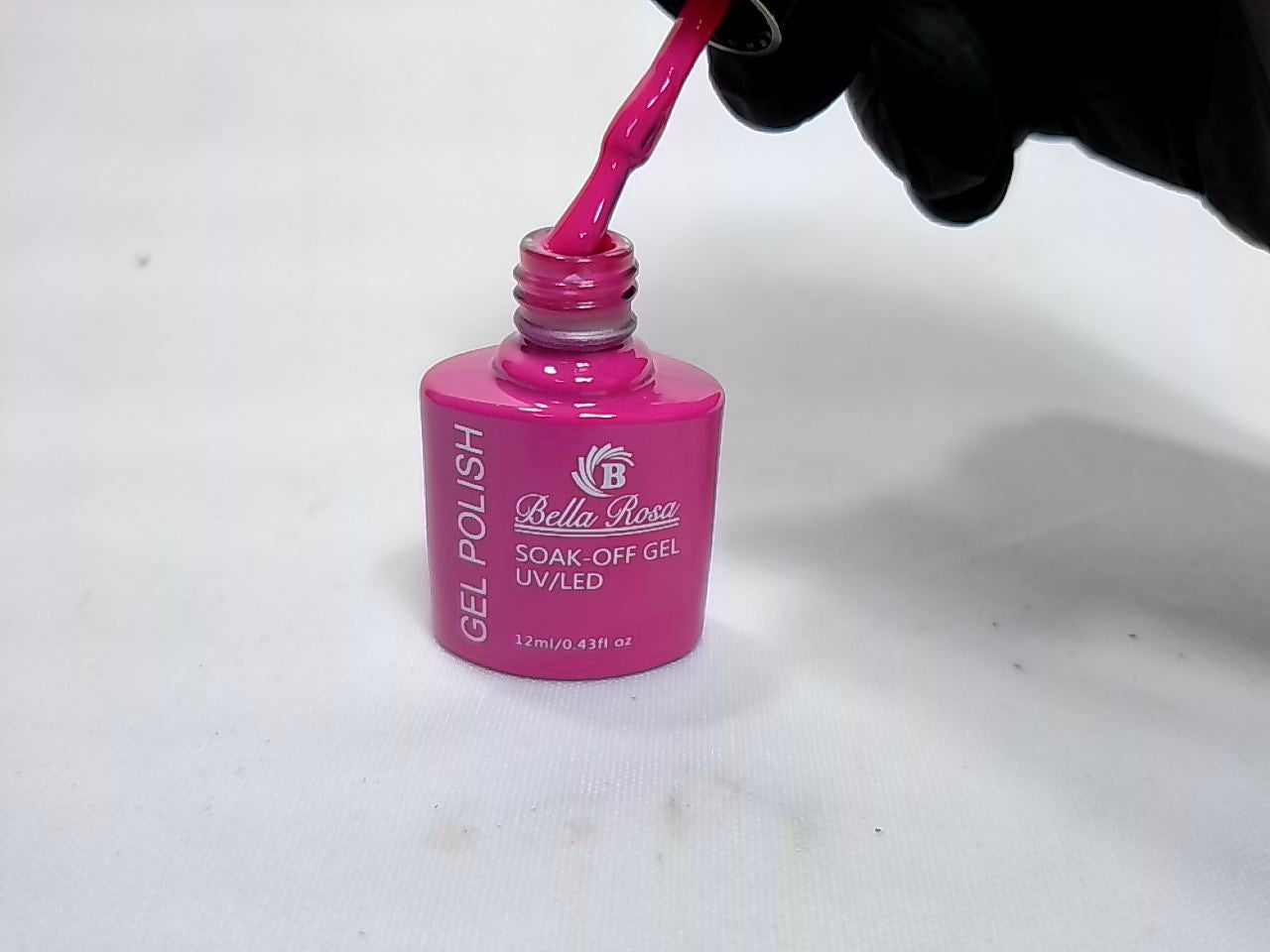 ESMALTE EM GEL BELLA ROSA TAMPA DOURADA 17 12ML INVILA - Tudo para unhas em gel