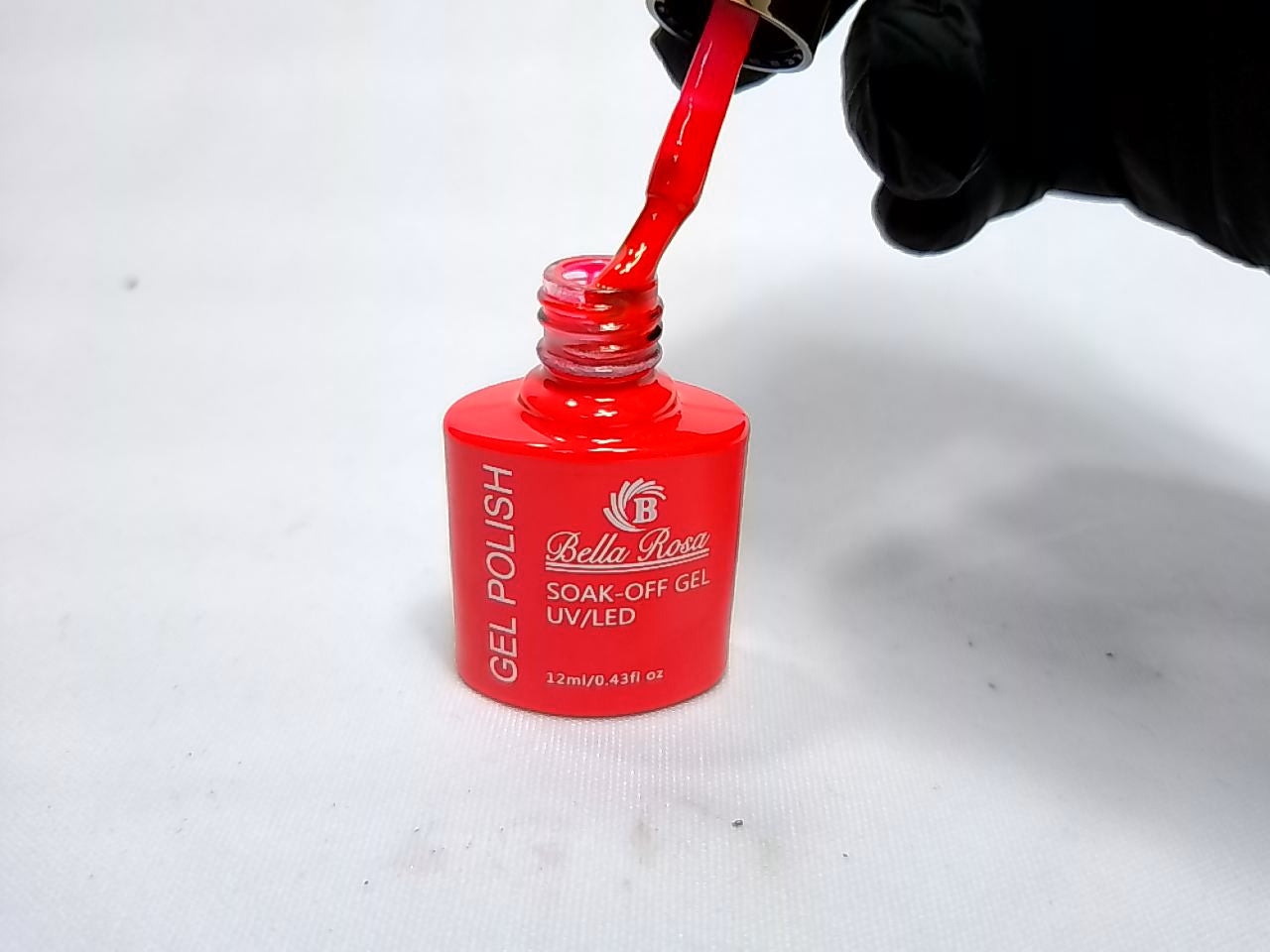 ESMALTE EM GEL BELLA ROSA TAMPA DOURADA 21 12ML INVILA - Tudo para unhas em gel