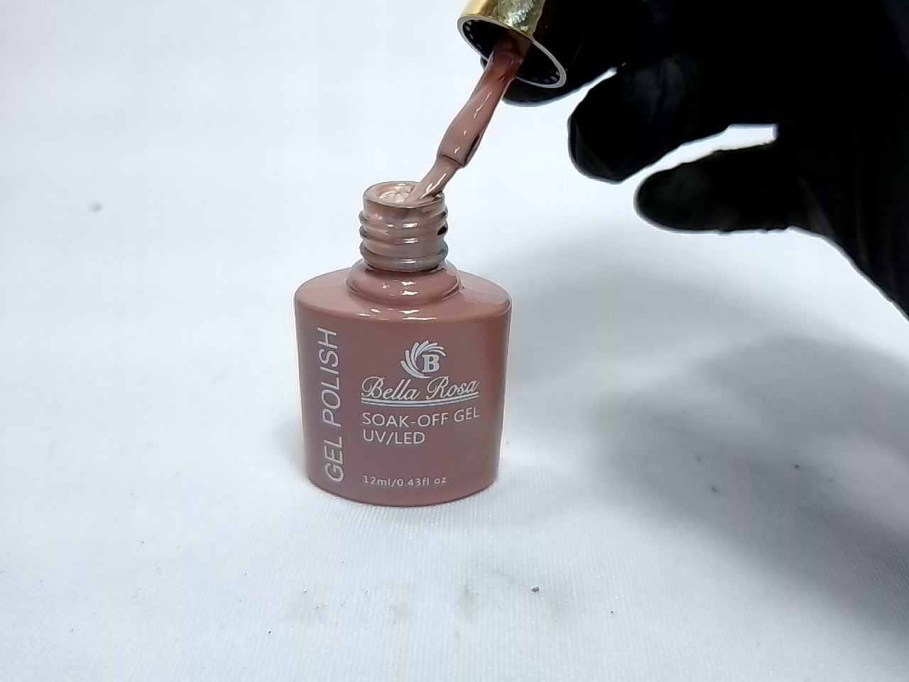 ESMALTE EM GEL BELLA ROSA TAMPA DOURADA 25 12ML INVILA - Tudo para unhas em gel