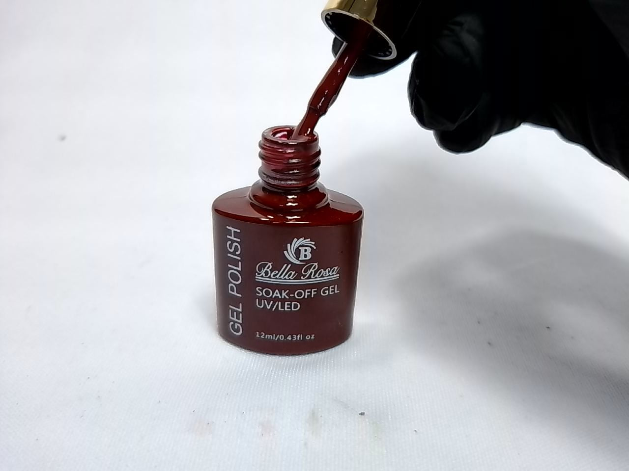 ESMALTE EM GEL BELLA ROSA TAMPA DOURADA 28 12ML INVILA - Tudo para unhas em gel