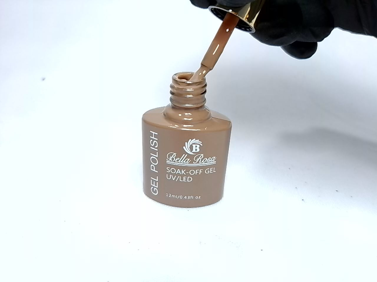 ESMALTE EM GEL BELLA ROSA TAMPA DOURADA 44 INVILA - Tudo para unhas em gel
