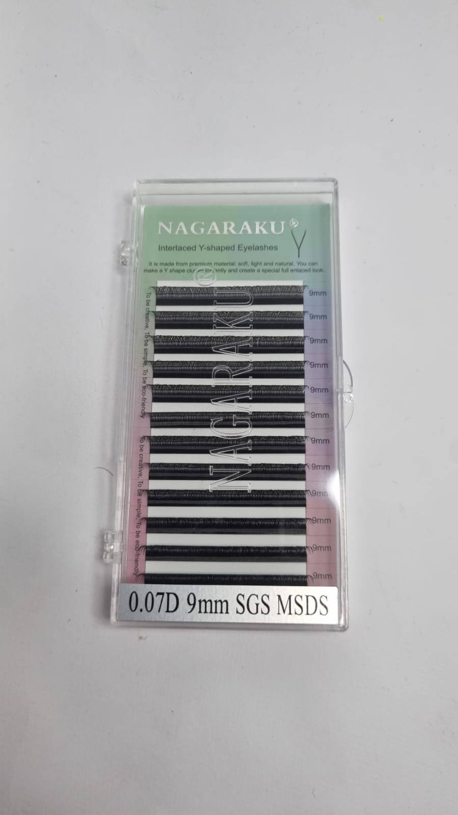 CÍLIOS NAGARAKU Y 0.07D- 9mm INVILA - Tudo para unhas em gel