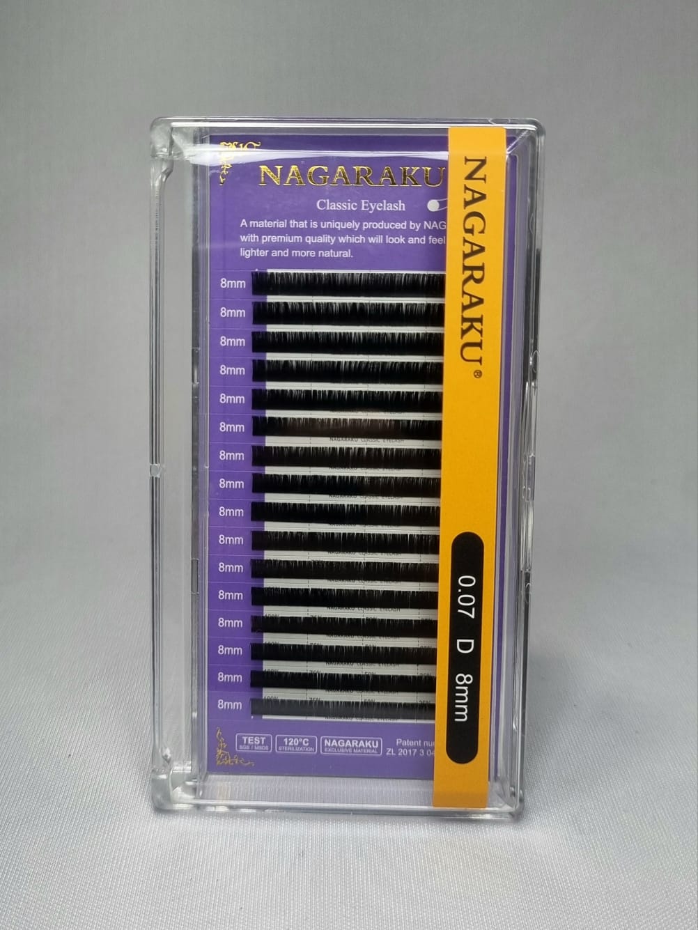 CÍLIOS NAGARAKU 0.07 D 8mm NE INVILA - Tudo para unhas em gel