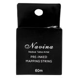 LINHA DE MARCAÇÃO DE SOBRANCELHAS PRETA NAVINA- 60m INVILA - Tudo para unhas em gel