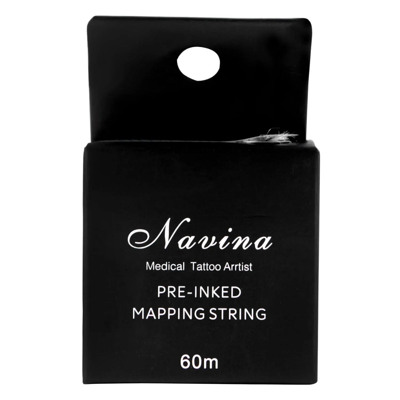 LINHA DE MARCAÇÃO DE SOBRANCELHAS PRETA NAVINA- 60m INVILA - Tudo para unhas em gel