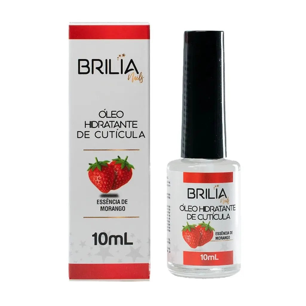 OLEO DE CUTICULAS MORANGO BRILIA INVILA - Tudo para unhas em gel