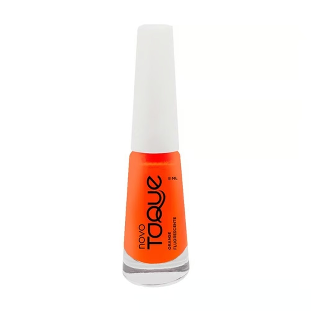 ESMALTE ORANGE FLUORESCENTE NOVO TOQUE- 8 ML INVILA - Tudo para unhas em gel