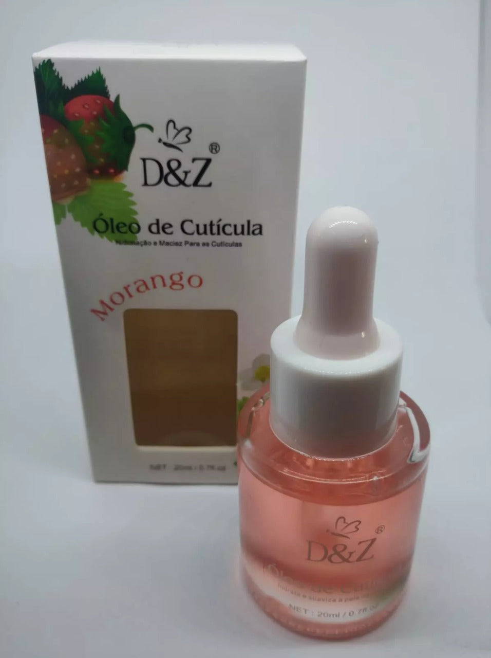ÓLEO DE CUTÍCULA MORANGO D&Z- 20 Ml INVILA - Tudo para unhas em gel