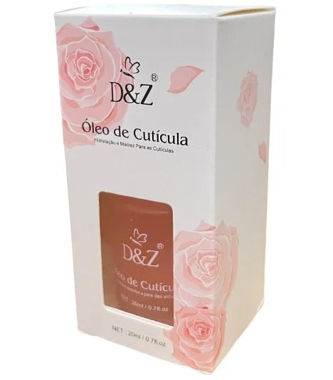 ÓLEO DE CUTÍCULA ROSAS D&Z- 20 Ml INVILA - Tudo para unhas em gel