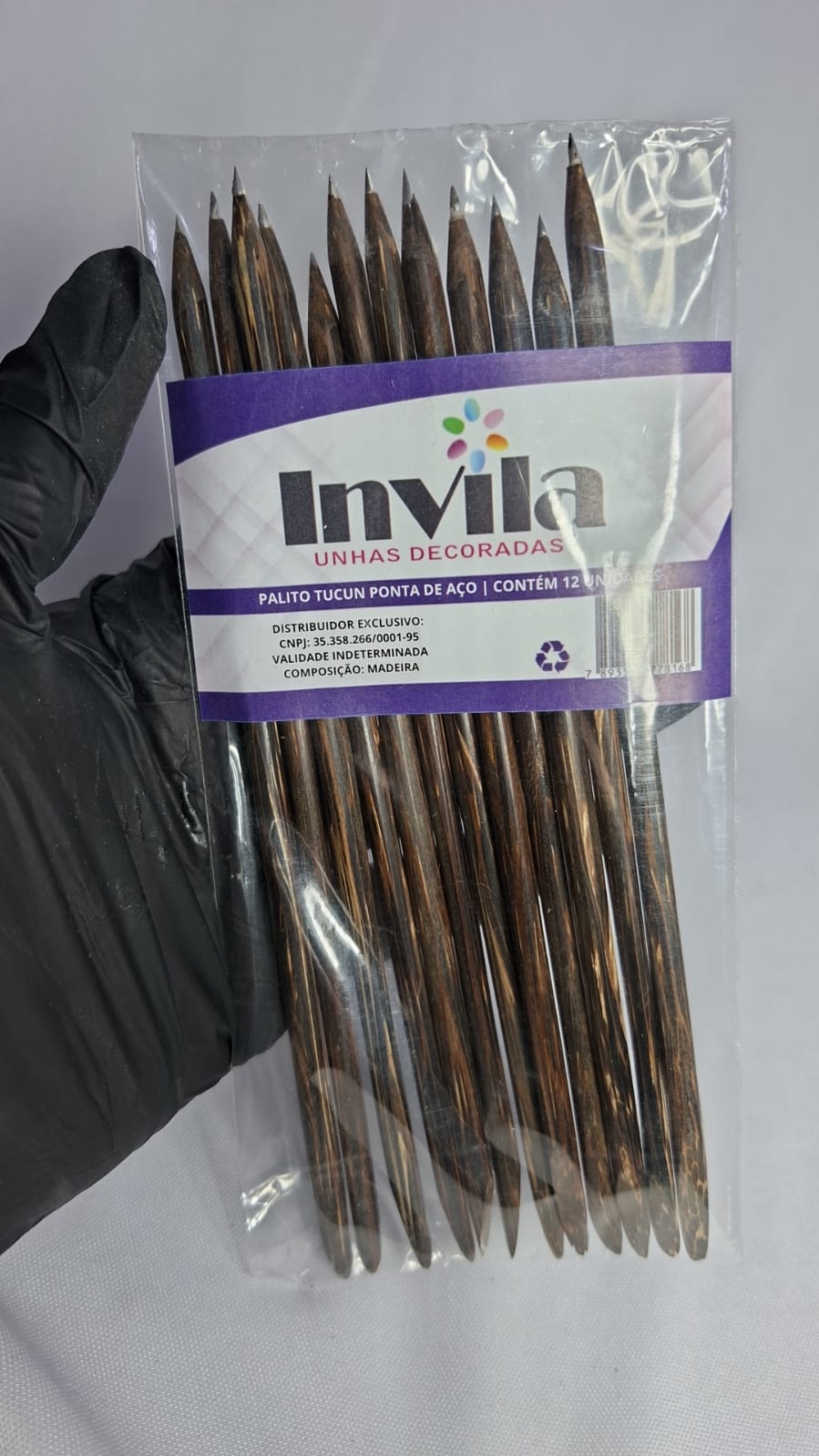 PALITO TUCUN PONTA DE ACO INVILA 12UN INVILA - Tudo para unhas em gel