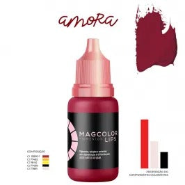 PIGMENTO MAG COLOR LIPS AMORA 5ML INVILA - Tudo para unhas em gel