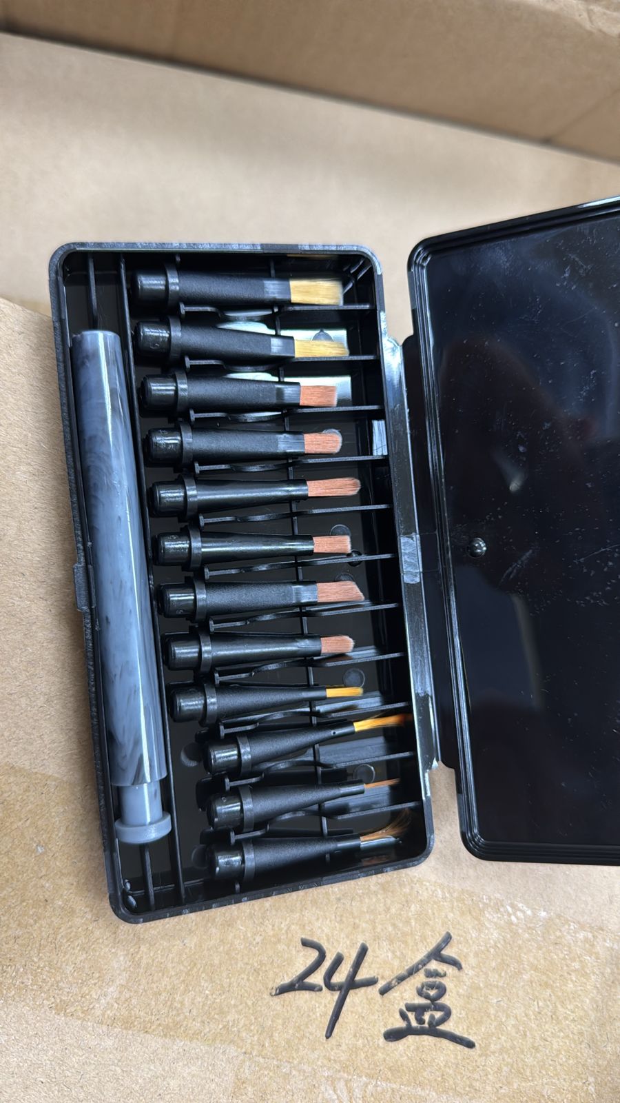 KIT PINCEL PONTA REMOVIVEL- 12UN INVILA - Tudo para unhas em gel