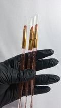KIT PINCEL 3UND ROSA INVILA - Tudo para unhas em gel