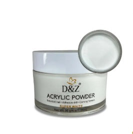 PO ACRILICO SUPER WHITE 36G D&Z INVILA - Tudo para unhas em gel