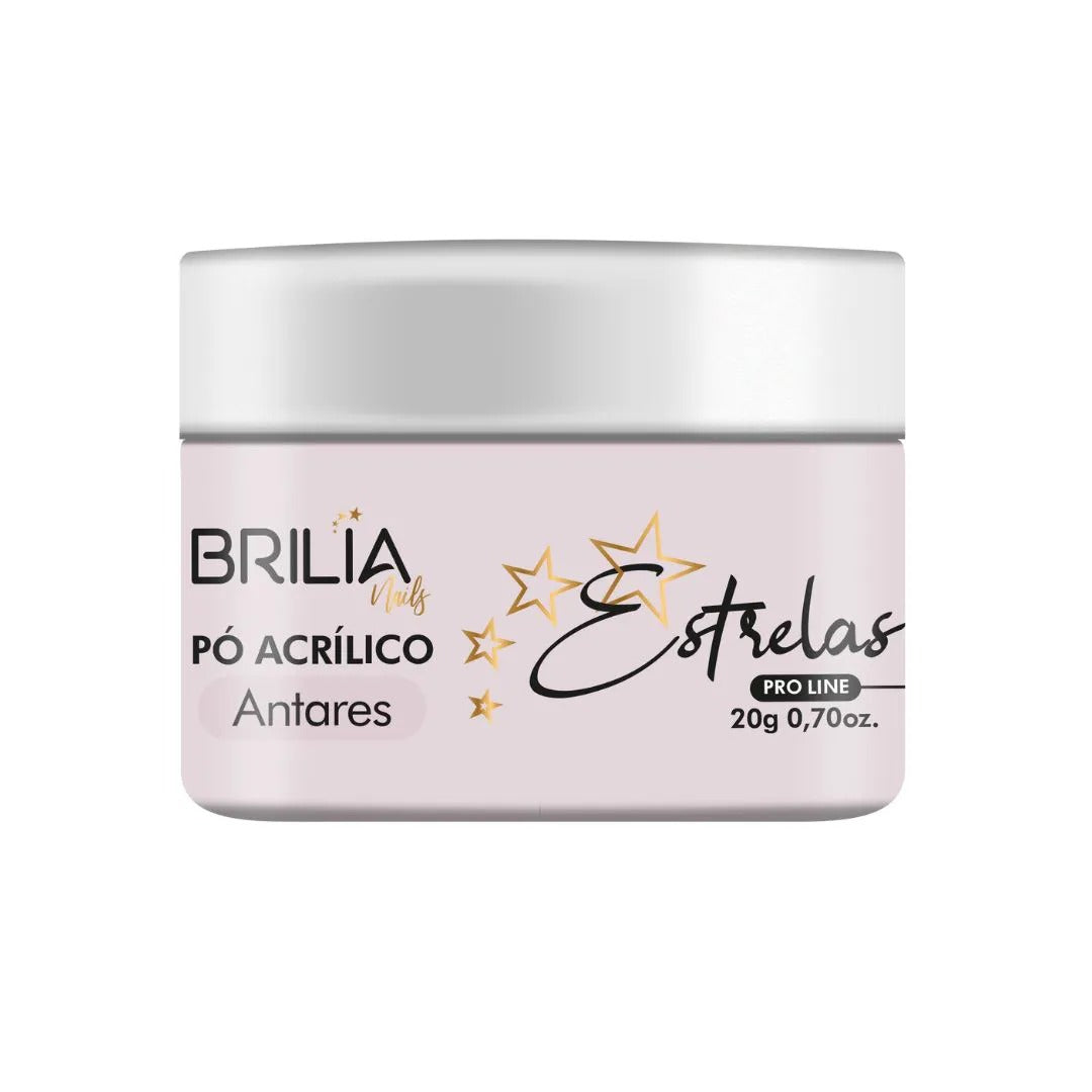 PO ACRILICO BRILIA ANTARES 20G INVILA - Tudo para unhas em gel