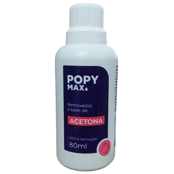 ACETONA 80ML - POPYMAX INVILA - Tudo para unhas em gel