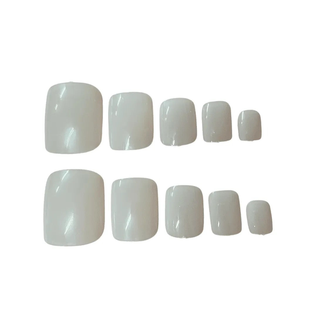 POSTIÇA DE PÉ LEITOSA NEW QUALITY - 100 UNDS INVILA - Tudo para unhas em gel