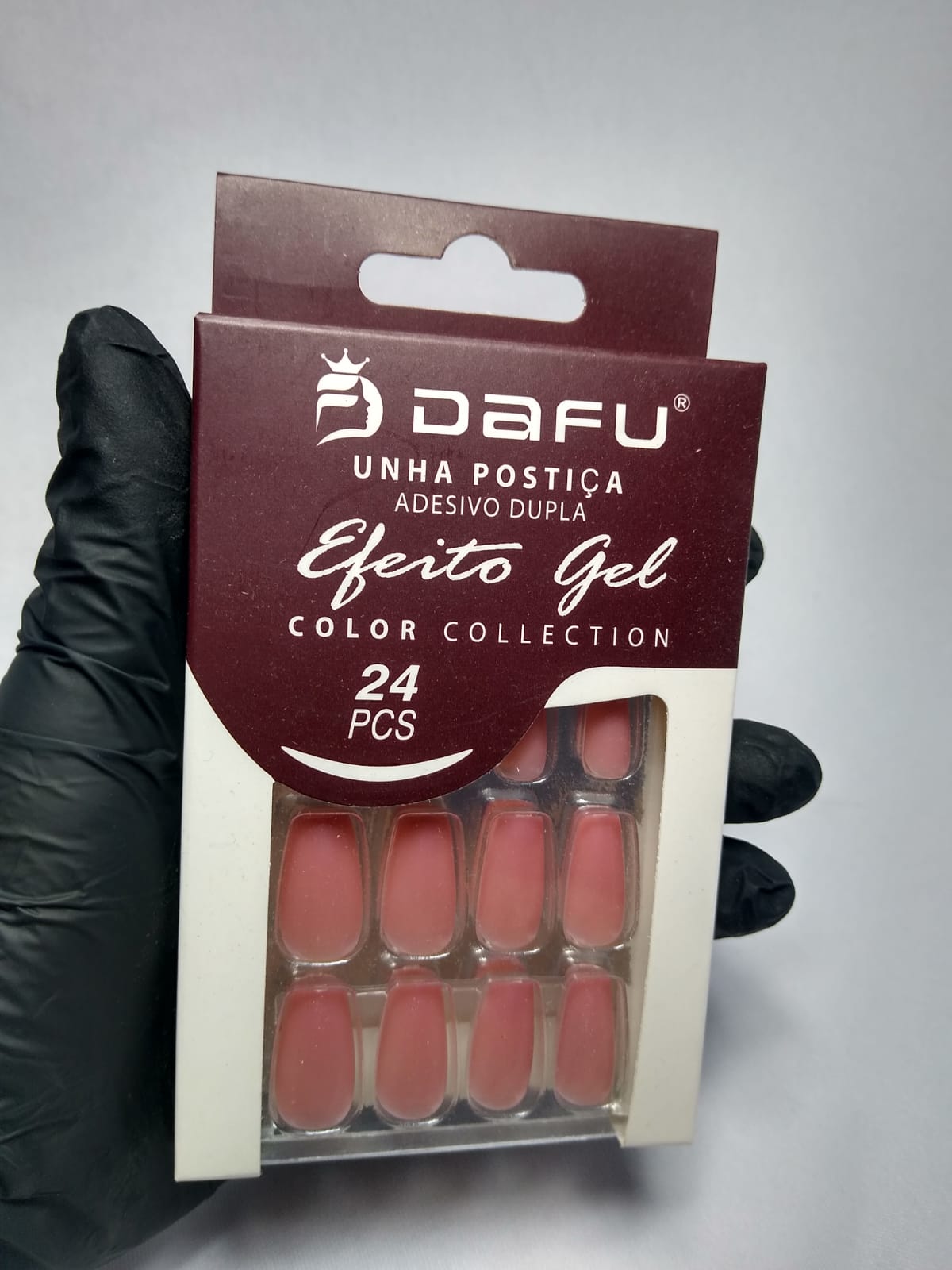 UNHAS POSTICA ROSA DAFU 24 PCS INVILA - Tudo para unhas em gel