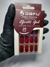 UNHAS POSTICA VERMELHA DAFU 24 PCS INVILA - Tudo para unhas em gel
