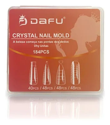 MOLDE DAFU CRYSTAL NAIL 184PCS INVILA - Tudo para unhas em gel