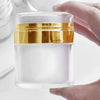 PUMP POTE BRANCO C/DOURADO GRANDE 25G INVILA - Tudo para unhas em gel