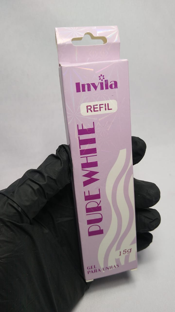 GEL INVILA REFIL PURE WHITE 15G INVILA - Tudo para unhas em gel
