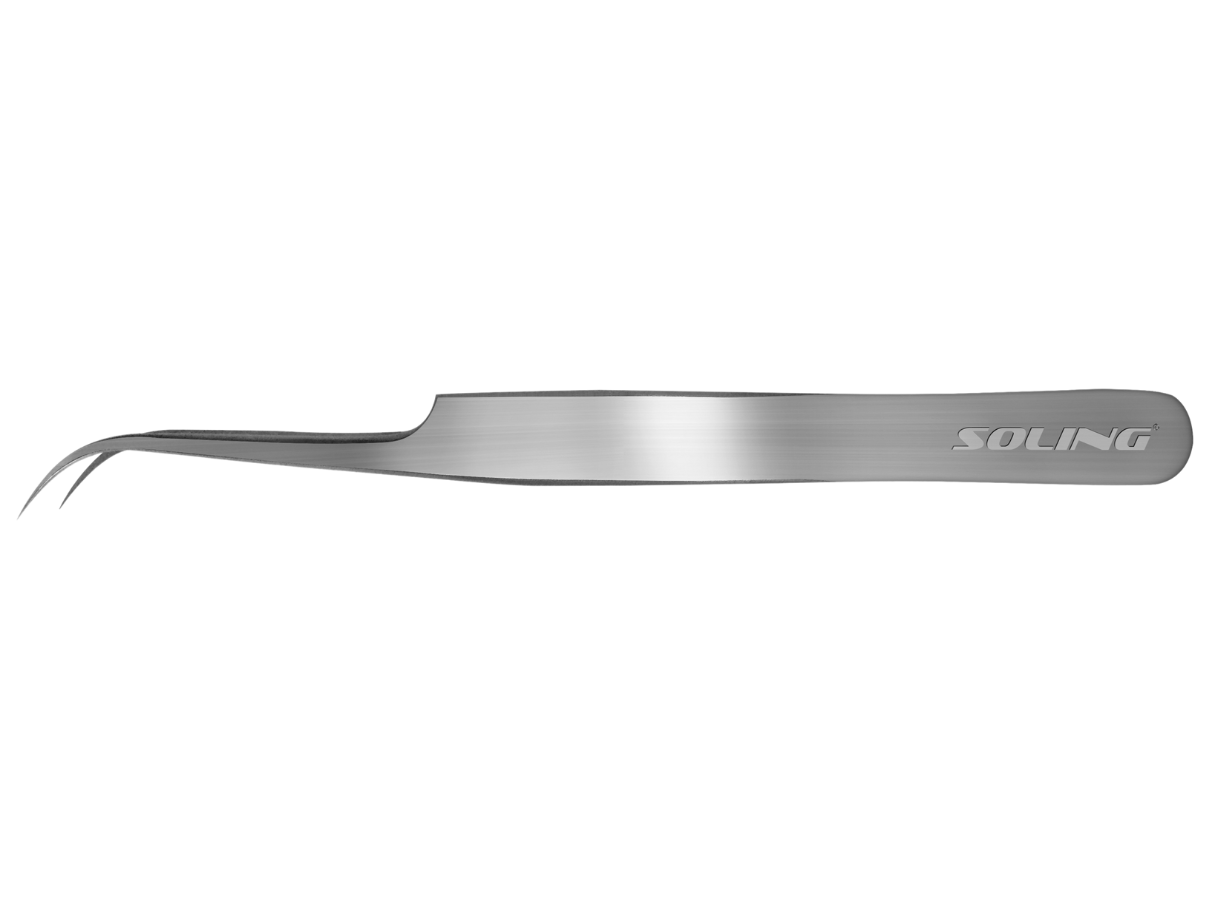 PINÇA CURVA PARA EXTENSÃO FIO A FIO- SOLING INVILA - Tudo para unhas em gel